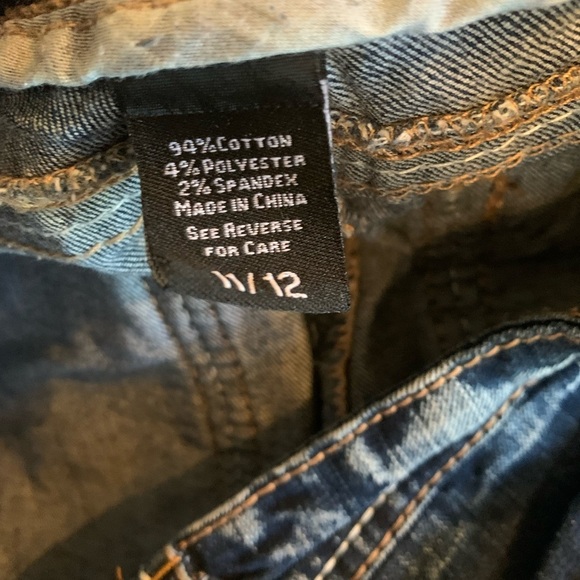 ARIYA Size 11/12 Bootcut Jeans – Light Wash Embroidered Flap Pockets Western - Picture 7 of 10